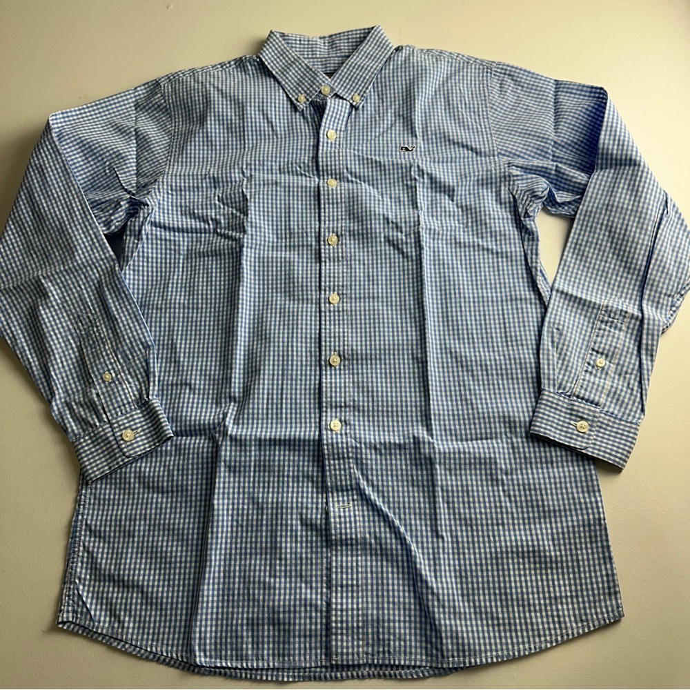 Vineyard vines Whale big boys size XL (20) performance, cotton, button-down,‎